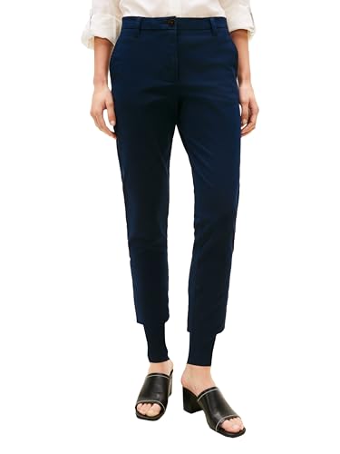 Image of Tommy Hilfiger Women's Twill Slim Chino Pants with Stretch Mid Rise Ankle Pants