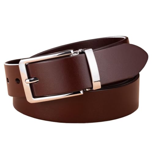 Men's Belt Business Casual Retro Fashion, 38mm Width, Pin Buckle, Suitable for Formal Jeans Casual Pants, Gift