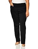 Briggs New York Women's Plus-Size Super Stretch Millennium Welt Pocket Pull On Career Pant, Black, 18W