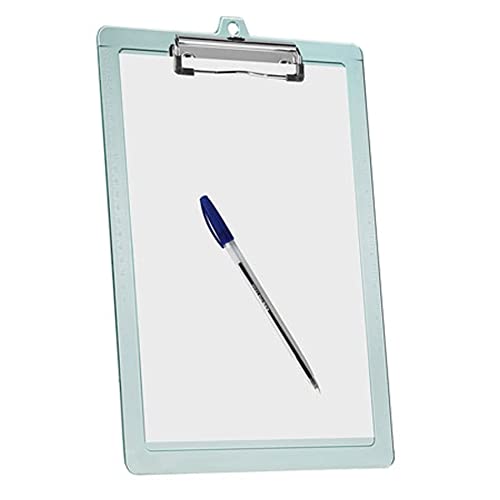 Prancheta Ofício Universal c/2 Réguas Laterais e Prendedor Metálico Wire Clip, Acrimet, (Cor Verde C