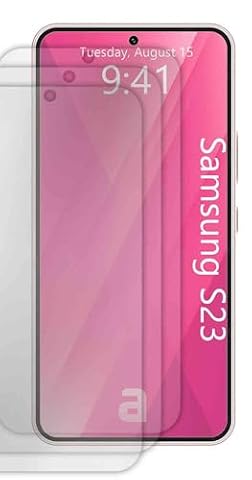 3x apgo Hydrogel Ultra-Clear Folia Hydrożelowa do Samsung Galaxy S23, elastyczna, TPU z warstwą pozycjonującą do łatwego montażu