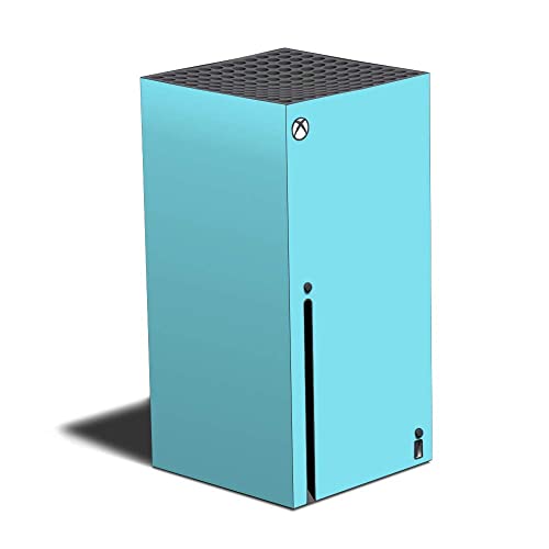 MightySkins Skin Compatible with Xbox Series X - Solid Baby Blue | Protective, Durable, and Unique Vinyl Decal wrap Cover | Easy to Apply and Change Styles | Made in The USA (MIXBSERX-Solid Baby Blue)