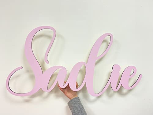 Personalised Wooden Name Sign for Nursery – Custom Wall Letters for Baby Room, Girls or Boys – Wooden Name Plaque, Baby Shower Gift, Bedroom Keepsake
