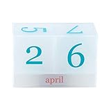 Erin Condren Designer Desk Accessories - Acrylic Perpetual Calendar Daily Calendar Desk Accessory...