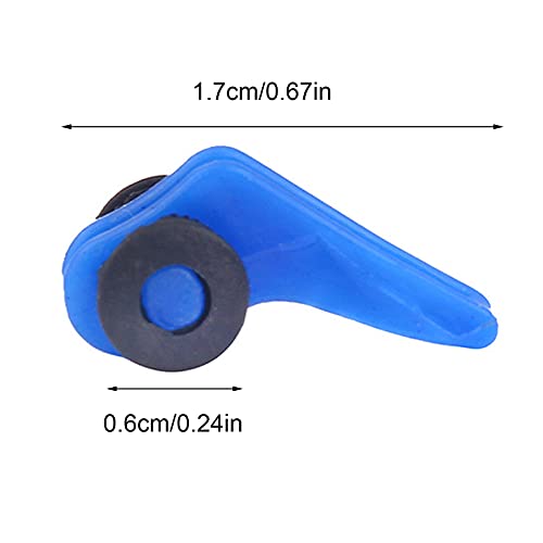 Köder Hakenhalter 20 Stück Angelzubehör, Hakenhalter aus Kunststoff und Gummikreis, Zum Platzieren und Fixieren von… – Bild 6