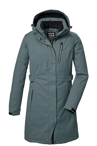 killtec Damen Funktionsparka/Parka mit abzippbarer Kapuze KOW 303 WMN PRK, blaugrau, 38, 41815-000