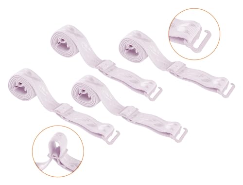 Image of uxcell 2 Pair 10 /12 /15 /18 /20mm Width Stretchable Shoulder Bra Straps Adjustable Elastic Straps for Women