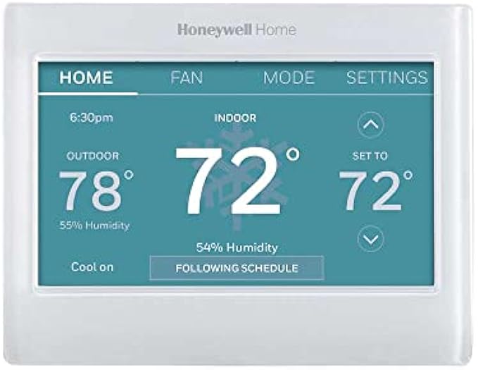Honeywell Home RTH9600WF Smart Color Thermostat ENERGY STAR Wi-Fi Programmable Touchscreen Alexa Ready - C-Wire Required