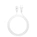 Mini Fridge Power Cord for Frigidaire Cooluli AstroAI Personal Chiller Portable Mini Fridge Cooler and Others - UL Listed Extra Long 2 Prong 2-Slot 6 Ft Cable White
