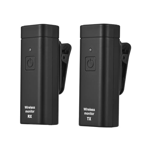 FUNFANG Sistema IEM Wireless Trasmettitore Ricevitore In-Ear Monitoraggio Set di Cuffie Wireless Auricolare