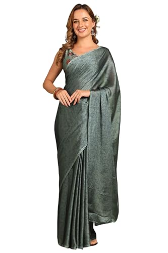 Image of MIRCHI FASHION Women Saree | Chiffon Batik Printed Breathable Regular Use Sari with Blouse