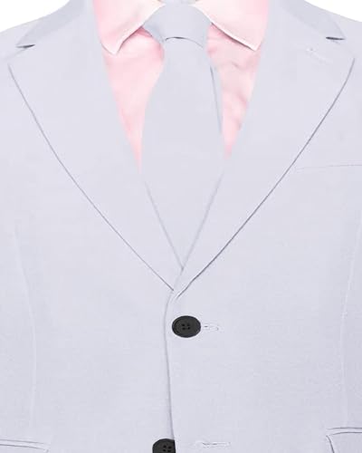 Men's 2 Piece Short Suits Set Blazer Short Pants Slim Fit Casual Mens Summer Suit3