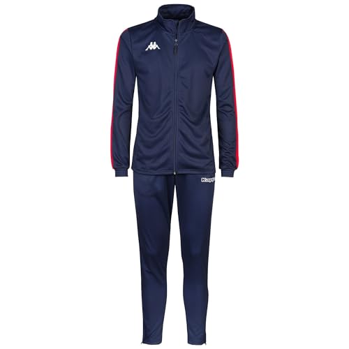 Kappa Herren Trainingsanzug, Acryl, Marineblau/Rot, XXL