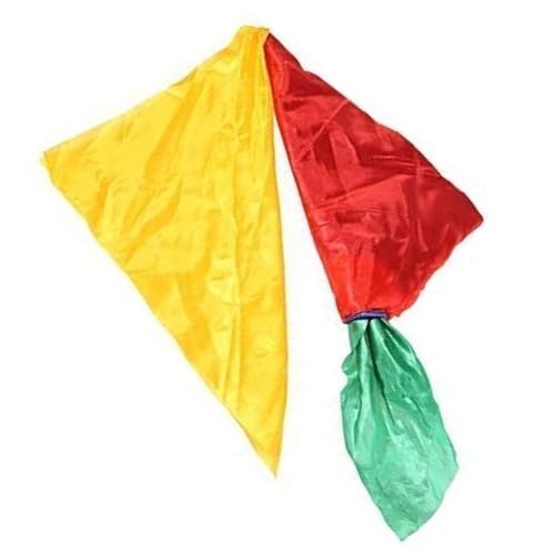 クリスマスパーティー魔法 トリック シルク スカーフ マジック道具 舞台 ハンカチ 小道具 シルク 色変更 魔法道具 おもちゃ 4色