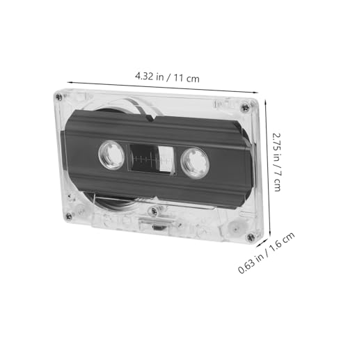 Cassette Audio Vuote Trasparenti Minuti Scatola Nastro Registrabile Vintage per Decorazione e DIY Materiale Liscio e per e Casa
