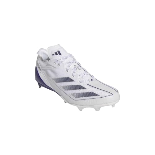 adidas Mens Adizero Electric Football Sneakers Shoes - Purple, White - Size 9 M