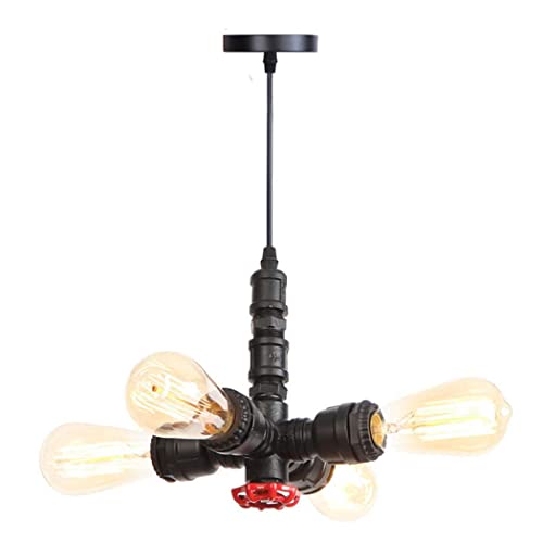 Chandelier industriel haut de gamme en tuyau d'eau pour loft et salon