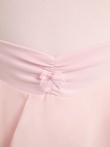 Falda de danza rosa infantil para clases de nivel intermedio y ensayos 3