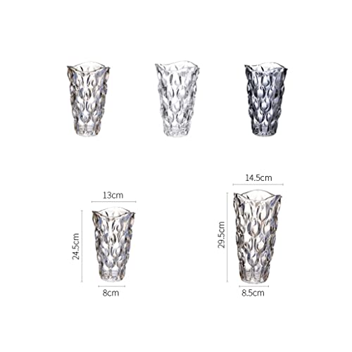 Vase en verre cristal décoratif de 24.5cm, cadeau idéal d'inauguration - 3