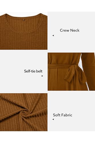 Image of Newshows Women's Sweater Pockets Fall Winter Teacher Work Casual Dress