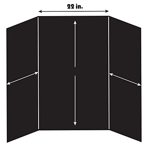 Artskills Tri-Fold Foam Display Board, 44X36-Large, Black 5 Pack #TOP2