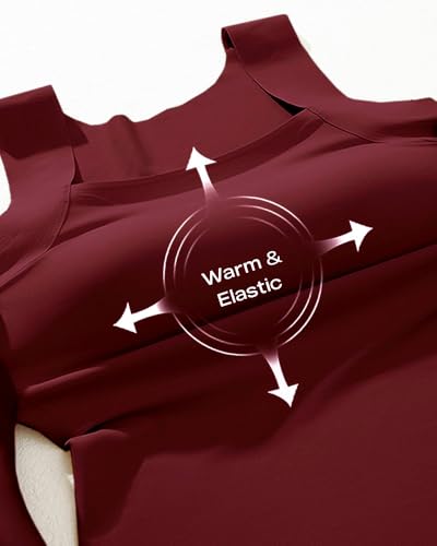 Image of CHICME Womens U Neck Shapewear Built-in Bra Tank High Strechy Sleeveless Slim Fit Tops Camisole Workout Tops