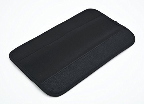 Wanty® 1 Pair Of 2 Black Color Neoprene Multipurpose Comfort Shoulder Strap Pads Shoulder Cushion Pad Protector For Laptop/Travel Bag/Messenger/Boxing/Car Seat Belts Protect Pads (Black) #TOP3