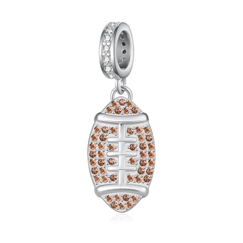 Image of Sport Charm for Women 925 Sterling Silver Sports Charms for Bracelets Sports Balls Jewelry Gifts for Women