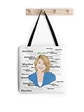 tesiwaza Marilyn Monroe Sac fourre tout à fermeture éclair pour femme, Gaejb color10, Taille unique