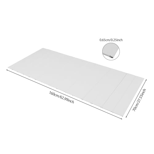 Housse de baignoire pliable en PVC rectangulaire 160 x 70 cm