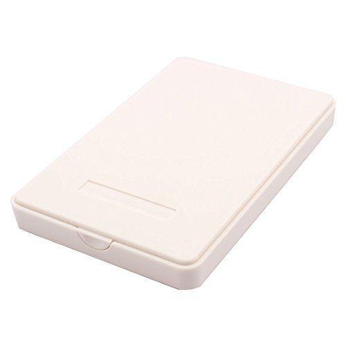 Caja externa USB 2.0 para disco duro 2.5 pulgadas blanca miniatura 1