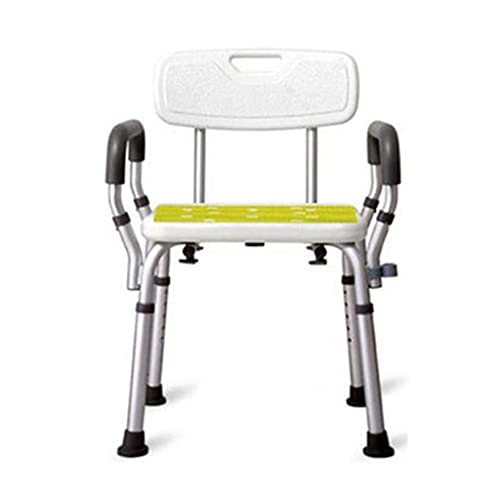 XHALERY Chaise de Douche Tabouret de Bain Tabouret de Baignoire Tabouret de Douche Baignoire, siège de Bain Portable, Banc de Douche réglable, Chaise élévatrice de Baignoire Blanche avec a
