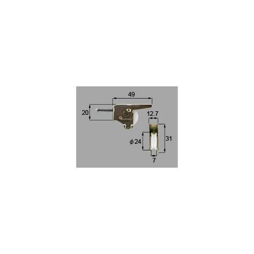 LIXIL(新日軽) 戸車(Φ24) 自然色 【品番:SMC554S01】