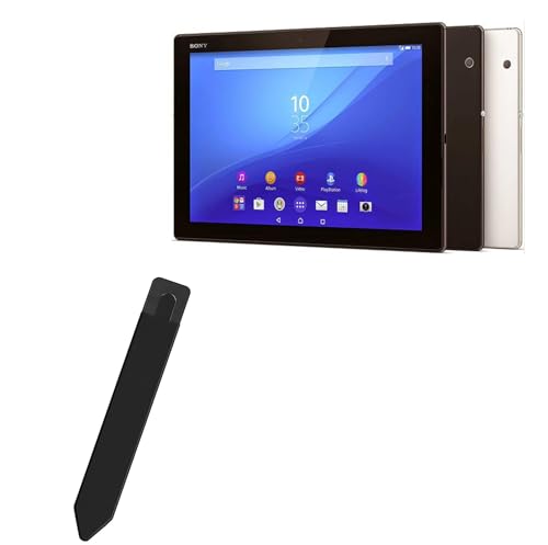 BoxWave Stylus Pouch Compatible with Sony Xperia Z4 Tablet - Stylus PortaPouch, Pen Stylii Holder Carrier Portable Self-Adhesive - Jet Black