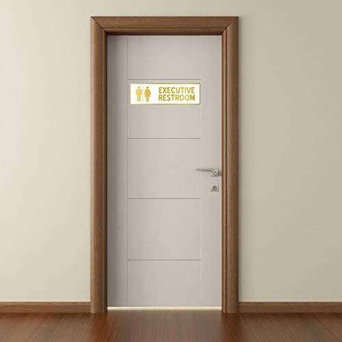 Image of CVANU 1pc Executive Restroom Acrylic Sign Board for Office /Business /Hospital Sign SelfAdhesive Board c28