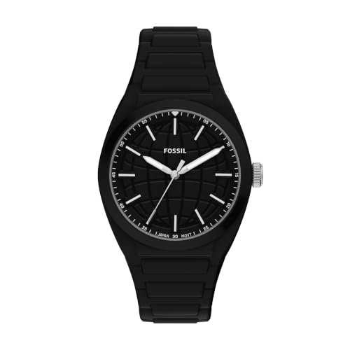 Image of Fossil Men's Everett Quartz Stainless Steel Watch, Three-Hand Watch for Men