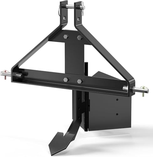 Middle Buster for Category 1, 3 Point Quick Hitch Tractors, Furrows and Harvests Potatoes, Subsoiler for Garden and Farm Use, Black
