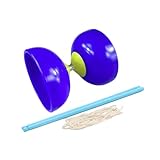 Diabolo Chinesisches Yoyo-Set, vielseitig verwendbar, chinesisches Diabolo-Set für Kinder, ältere Menschen, Blau, Durchmesser 12 cm