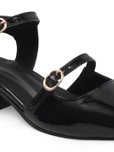 Image of TRYME Trendy Solid Stylish Heel Sandals For Women And Girls