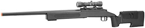 BBTac Airsoft Sniper Rifle M62 - Bolt Action Powerful Spring Airsoft Gun, Extreme Powerful FPS with .20g 6mm BBS