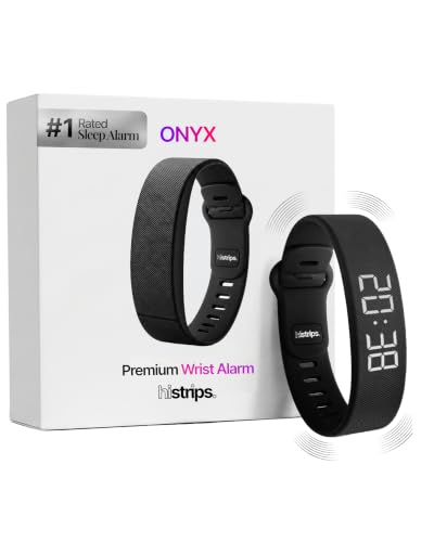histrips. Onyx Vibration Alarm | Silent Wrist Wake Up for Heavy Sleepers