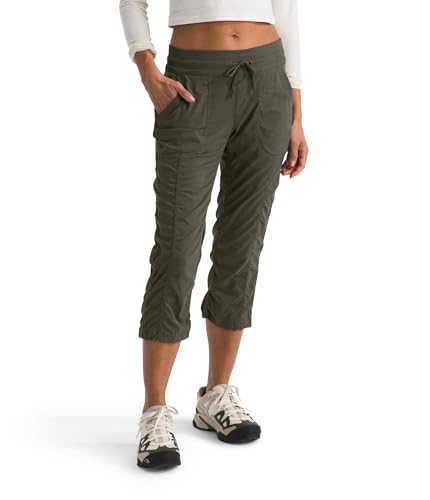 The North Face Women's Aphrodite 2.0 Capri - Moisture Wicking, Water Repellent Finish, UPF 40+ Protection, New Taupe Green-NPF, Large
