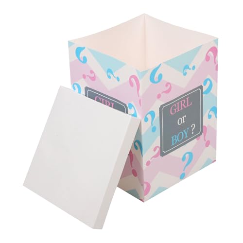 ifundom Scatola Di Carta Per Palloncini Decorazione Per Rivelazione Del Sesso Del Ragazza Bambina Box Per Palloncini Lettere Per Shower Per Feste
