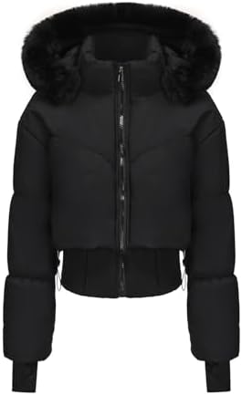 Winterjacke Damen Kurz Steppjacke Winter Warm Daunenjacke Bequeme...