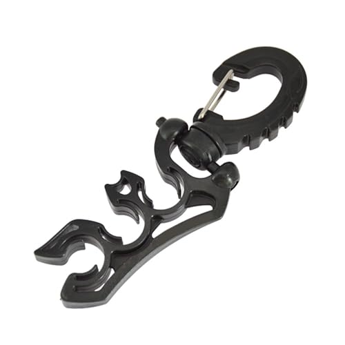 XUZHID Fixed Clamp?Scubas Hose Clip Scubas Diving Hose Holder Clip Diving Double Hose Clip with Hook Buckle for Snorkeling Scubas Diving