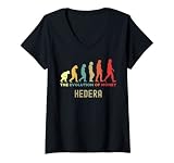 Femme Hedera Crypto L'évolution de l'argent Homme des cavernes T-Shirt avec Col en V