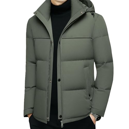 Abrigo de plumón masculino de diseño medieval largo y refinado 1