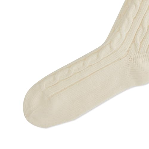 Polo Ralph Lauren Women Cable Solid Color Crew Socks-1 Pair-Sustainable Cotton Comfort3