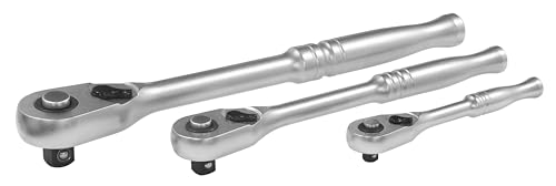 Sealey Premier Platinum 3pc Ratchet Wrench Set - Flip Reverse, EVA Foam Storage Tray - AK7933