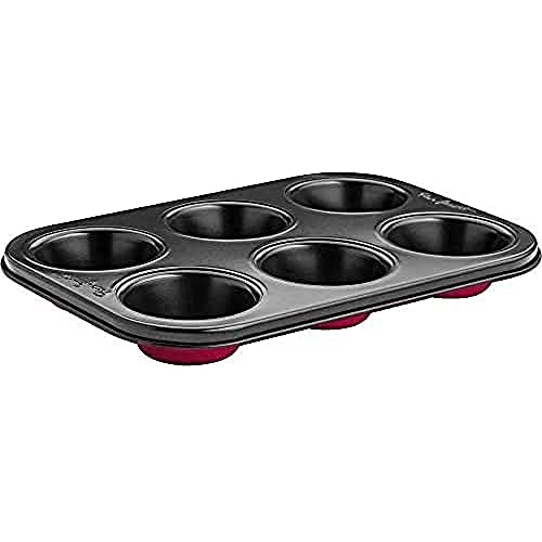 Vassoio per 12 muffin 35 x 26 x 3 cm rosso